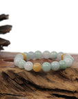 Baikalla Jewelry jade beads bracelet Copy of Copy of Genuine Jadeite Jade Round Multiple Colors Beads Bracelet ( 9.5 mm)