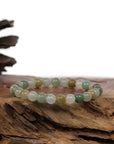 Baikalla Jewelry jade beads bracelet Genuine Ice Jadeite Jade Round Multiple Colors Beads Bracelet ( 7 mm)