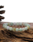 Baikalla Jewelry jade beads bracelet Genuine Jadeite Jade Round Multiple Colors Beads Bracelet (8.5 mm)