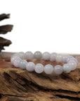 Baikalla Jewelry jade beads bracelet Natural Jadeite Jade 10 mm Round Lavender Beads Bracelet ( 9.5 mm )