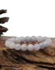 Baikalla Jewelry jade beads bracelet Natural Jadeite Jade 10 mm Round Lavender Beads Bracelet ( 9.5 mm )