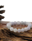 Baikalla Jewelry jade beads bracelet Natural Jadeite Jade 10 mm Round Lavender Beads Bracelet ( 9.5 mm )