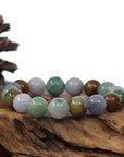 Baikalla Jewelry jade beads bracelet High Natural Jadeite Jade 13mm Round Beads Bracelet ( 13 mm ) For Men