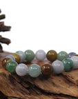 Baikalla Jewelry jade beads bracelet High Natural Jadeite Jade 13mm Round Beads Bracelet ( 13 mm ) For Men