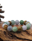 Baikalla Jewelry jade beads bracelet High Natural Jadeite Jade 13mm Round Beads Bracelet ( 13 mm ) For Men