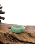 Baikalla Jewelry Jadeite Jade Bangle Bracelet Burmese Green Jadeite Jade Men's Band Ring