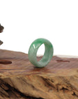 Baikalla Jewelry Jadeite Jade Bangle Bracelet Burmese Green Jadeite Jade Men's Band Ring