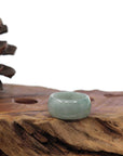 Baikalla Jewelry Jadeite Jade Bangle Bracelet Burmese Green Jadeite Jade Men's Band Ring