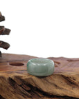 Baikalla Jewelry Jadeite Jade Bangle Bracelet Burmese Green Jadeite Jade Men's Band Ring