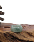 Baikalla Jewelry Jadeite Jade Bangle Bracelet Genuine Burmese Blue-green Jadeite Jade Men's Band Ring