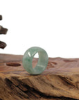 Baikalla Jewelry Jadeite Jade Bangle Bracelet Burmese Blue-green Jadeite Jade Men's Band Ring