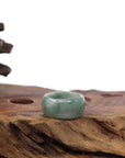 Baikalla Jewelry Jadeite Jade Bangle Bracelet Genuine Burmese Blue-green Jadeite Jade Men's Band Ring