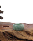 Baikalla Jewelry Jadeite Jade Bangle Bracelet Burmese Blue-green Jadeite Jade Men's Band Ring