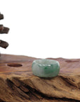 Baikalla Jewelry Jadeite Jade Bangle Bracelet Burmese Green Jadeite Jade Men's Band Ring