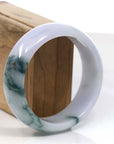 Baikalla Jewelry Jadeite Jade Bangle Bracelet Burmese High Ice Blue-green Jade Jadeite Bangle Bracelet (53.37mm) ( Collectibles )T094