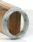 Baikalla Jewelry Jadeite Jade Bangle Bracelet Burmese Blue-green Jade Jadeite Bangle Bracelet (61.45mm) T093