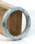 Baikalla Jewelry Jadeite Jade Bangle Bracelet Baikalla Natural Burmese Blue-green Jadeite Jade Bangle Bracelet (62.12mm)