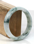 Baikalla Jewelry Jadeite Jade Bangle Bracelet Burmese High Blue-green Jade Jadeite Bangle Bracelet (57.66mm) ( Collectibles )T109