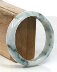 Baikalla Jewelry Jadeite Jade Bangle Bracelet Burmese High Blue-green Jade Jadeite Bangle Bracelet (57.66mm) ( Collectibles )T109