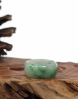 Baikalla Jewelry Jadeite Jade Bangle Bracelet Baikalla Genuine Burmese Blue-green Jadeite Jade Men's Band Ring