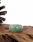 Baikalla Jewelry Jadeite Jade Bangle Bracelet Baikalla Genuine Burmese Blue-green Jadeite Jade Men's Band Ring