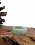 Baikalla Jewelry Jadeite Jade Bangle Bracelet Baikalla Genuine Burmese Blue-green Jadeite Jade Men's Band Ring