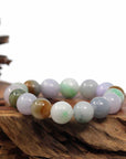 Baikalla Jewelry jade beads bracelet Natural Jadeite Jade 13mm Round Beads Bracelet ( 13 mm ) For Men