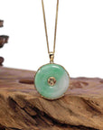 Baikalla Jewelry Jade Pendant Necklace Baikalla "Good Luck Button" Necklace Lavender Jadeite Jade Lucky KouKou Pendant Necklace