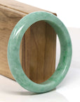 Baikalla Jewelry Jadeite Jade Bangle Bracelet Baikalla "Half Round" Lavender Jadeite Jade Bangle Bracelet (58.70 mm) 