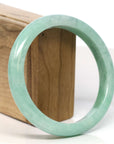 Baikalla Jewelry Jadeite Jade Bangle Bracelet Baikalla "Half Round"Green Jadeite Jade Bangle Bracelet (64.70 mm) 