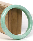 Baikalla Jewelry Jadeite Jade Bangle Bracelet Baikalla "Half Round"Green Jadeite Jade Bangle Bracelet (64.70 mm) 