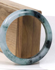 Baikalla Jewelry Jadeite Jade Bangle Bracelet Baikalla Natural Burmese Blue-green Jadeite Jade Bangle Bracelet (58.06mm)