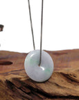 Baikalla Jewelry Jade Pendant Necklace Baikalla "Good Luck Button" Necklace Lavender Jadeite Jade Lucky Ping An Kou Pendant