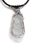 Baikalla Jewelry Jadeite Jade Buddha & Guanyin Genuine Burmese light Green Jadeite Jade Guanyin Pendant Necklace