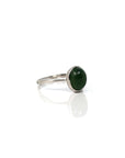 Baikalla Jewelry Jade Ring Baikalla™ "Classic Oval" Sterling Silver Real Green Nephrite Jade Classic Ring For Her