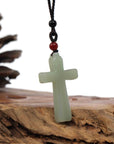 Baikalla Jewelry Jade Pendant Necklace Pendant Only Baikalla Natural White Nephrite Jade Cross Pendant For Men