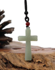 Baikalla Jewelry Jade Pendant Necklace Pendant Only Baikalla Natural White Nephrite Jade Cross Pendant For Men