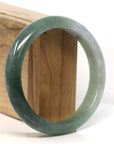 Baikalla Jewelry Jadeite Jade Bangle Bracelet Baikalla "Half Round"  Light Green Jadeite Jade Bangle Bracelet (64.47 mm) 