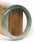 Baikalla Jewelry Jadeite Jade Bangle Bracelet Baikalla "Half Round"  Light Green Jadeite Jade Bangle Bracelet (60.9 mm) 