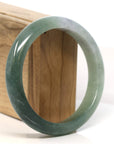 Baikalla Jewelry Jadeite Jade Bangle Bracelet Baikalla "Half Round"  Light Green Jadeite Jade Bangle Bracelet (60.9 mm) 