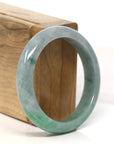 Baikalla Jewelry Jadeite Jade Bangle Bracelet Baikalla "Half Round" Green Jadeite Jade Bangle Bracelet (54.8 mm) 