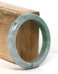 Baikalla Jewelry Jadeite Jade Bangle Bracelet Baikalla "Half Round" Green Jadeite Jade Bangle Bracelet (54.8 mm) 