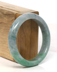 Baikalla Jewelry Jadeite Jade Bangle Bracelet Baikalla "Half Round" Green Jadeite Jade Bangle Bracelet (54.8 mm) 