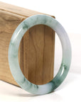 Baikalla Jewelry Jadeite Jade Bangle Bracelet "Classic Round" Blue- Green Jadeite Jade Bangle (55.8 mm) 