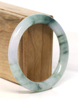 Baikalla Jewelry Jadeite Jade Bangle Bracelet "Classic Round" Blue- Green Jadeite Jade Bangle (55.8 mm) 