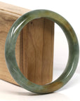 Baikalla Jewelry Jadeite Jade Bangle Bracelet Baikalla "Half Round"  Light Green Jadeite Jade Bangle Bracelet (64.47 mm) 