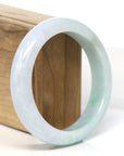 Baikalla Jewelry Jadeite Jade Bangle Bracelet Baikalla "Half Round" Light Green Jadeite Jade Bangle Bracelet (58.6 mm) 