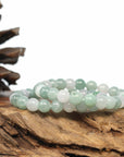 Baikalla Jewelry jade beads bracelet Genuine Jadeite Jade Round Multiple Colors Beads Bracelet (7.5mm)