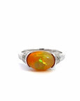 Baikalla Jewelry Gold Opal Ring Baikalla™ "Charlotte" 18K Gold Ethiopian Opal Ring