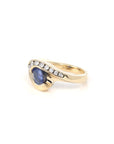 Baikalla Jewelry Gold Tanzanite Ring High 14k Yellow Gold Natural Round Tanzanite Men's Ring